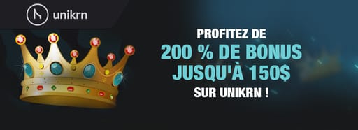 Offre de bienvenue Unikrn Casino