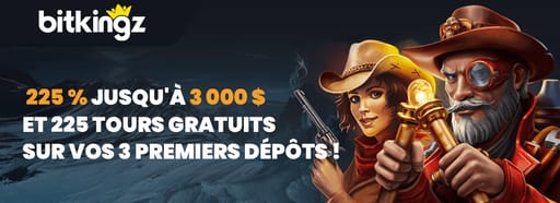 Bonus de bienvenue de Bitkingz casino