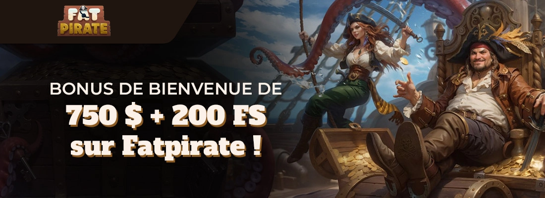 Le bonus de bienvenue fatpirate casino